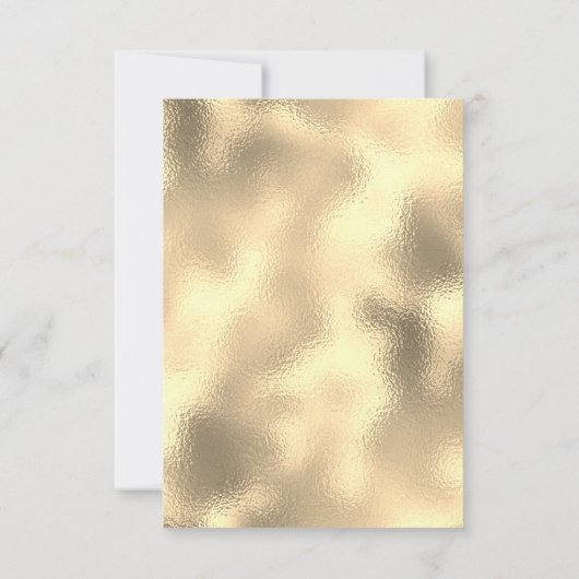 Gouden Jungle Blauwe Gouden Elegante Bruids Verjaa Kaart (Achterkant)