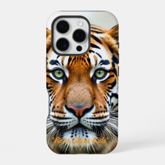 "Gouden Jungle Koning" iPhone Hoesje (Achterkant)