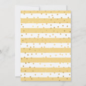 Gouden jurk Blonde Haired Princess Verjaardag Kaart (Achterkant)