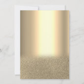 Gouden jurk,confetti ballonnen 50e verjaardagsfees kaart (Achterkant)