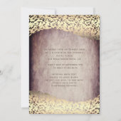  gouden jurk damask tiara Quinceañera Kaart (Achterkant)