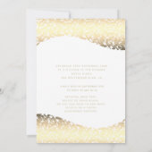 gouden jurk damask tiara Quinceañera Kaart (Achterkant)