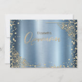 Gouden jurk diamanten blauw RSVP (Achterkant)