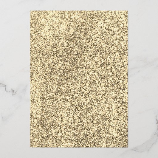 Gouden jurk, Fabulous 60e verjaardag jurk goud Folie Uitnodiging (Achterkant)