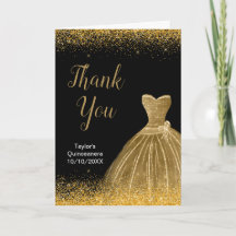 Gouden jurk nepschitter Quinceanera