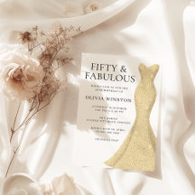 Gouden jurk vrouwen 50ste verjaardagsfeest