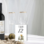 Gouden Kaars en Holly Kerstbruiloft Kaart<br><div class="desc">Winter trouwtafel nummer met elegante typografie en romantische kaarsen in goud en wit, versierd met holly, gouden bessen en een poinsettia bloem. Voor het coördineren van uitnodigingen, briefpapier en het decor van de dag van het evenement, bladert u door mijn Holly Bells Wedding Collectie of bericht me om extra items...</div>