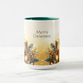 Gouden Kaarsen Kerst Vakantie Mok (Midden)
