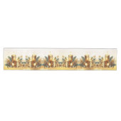 Gouden Kaarsen Kerst Vakantietafel Runner Medium Tafelloper (Horizontaal)