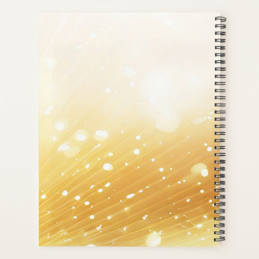 Gouden kaarsen kerstvakantie planner (Achterkant)