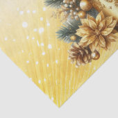 Gouden kaarsen kerstvakantie weefsel papier (Detail)