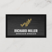 Gouden Kaarsenstandaards | Aandelenmakelaar | Visitekaartje (Voorkant)