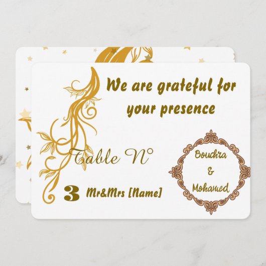 Gouden kaart (Voorkant / Achterkant)