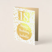 Gouden Kaart 18e verjaardag (Voorkant)