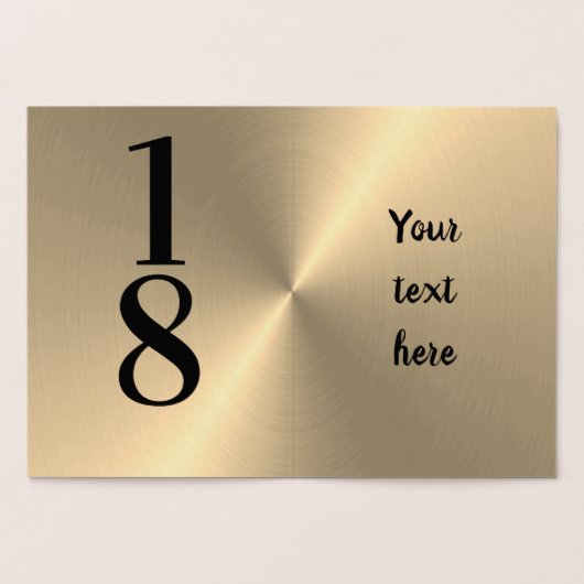 Gouden Kaart 18e verjaardag (Binnen)