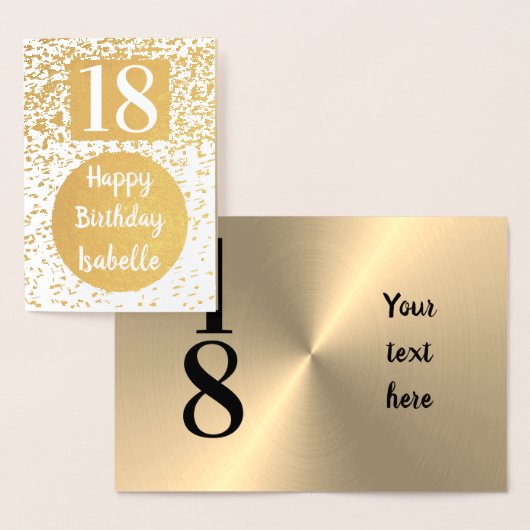 Gouden Kaart 18e verjaardag (Display)