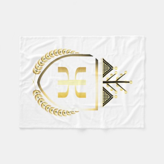 Gouden Kabyla Fleece Deken (Voorkant (Horizontaal))