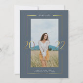 Gouden kader foto afstudeer aankondiging 2022 (Voorkant)