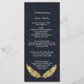 Gouden Kader Marine achter ceremonie Programma Programmakaart (Voorkant)