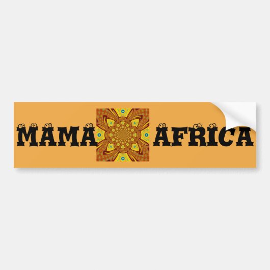 Gouden Kaleidoscoop Art Print Bumpersticker (Voorkant)
