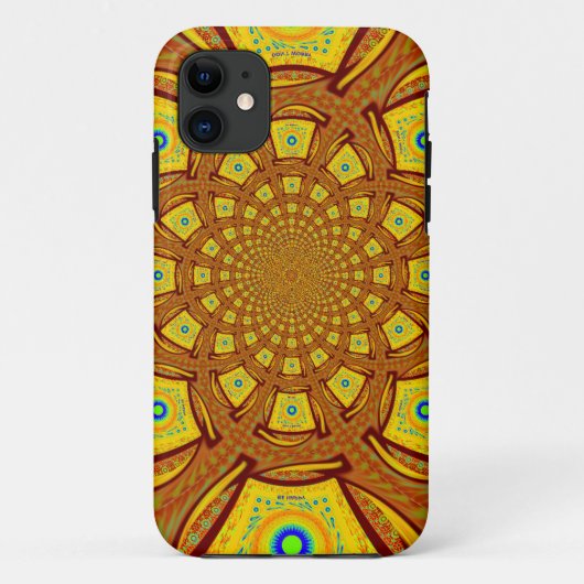 Gouden Kaleidoscoop Art Print Case-Mate iPhone Case (Achterkant)