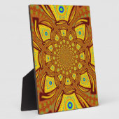 Gouden Kaleidoscoop Art Print Fotoplaat (Zijkant)