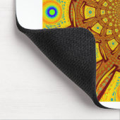 Gouden Kaleidoscoop Art Print Muismat (Hoek)