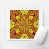 Gouden Kaleidoscoop Art Print Muismat (Met muis)
