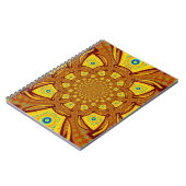 Gouden Kaleidoscoop Art Print Notitieboek (Linkerzijde)