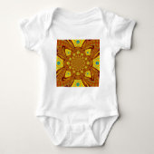 Gouden Kaleidoscoop Art Print Romper (Voorkant)