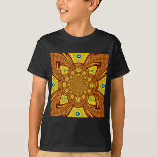 Gouden Kaleidoscoop Art Print T-shirt
