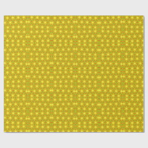 Gouden Kaleidoscoop Fractal Patroon Cadeaupapier