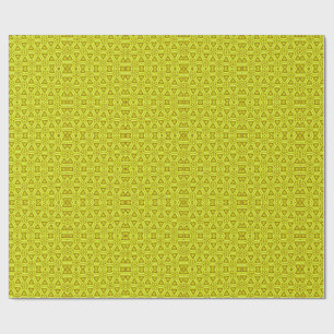 Gouden Kaleidoscoop Fractal Patroon Cadeaupapier