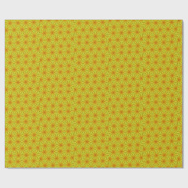 Gouden Kaleidoscoop Fractal Patroon Cadeaupapier