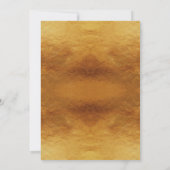 Gouden kalligrafie 50ste huwelijksverjaardag kaart (Achterkant)