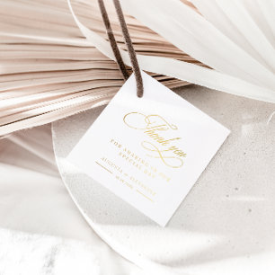 Gouden kalligrafie bruiloft dank u gunst Tags