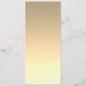 Gouden Kalligrafie Bruiloft Menu (Achterkant)