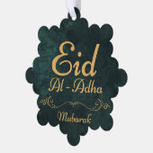 Gouden Kalligrafie Eid Al-Adha Mubarak 2024 Ornament Kaart (Links)