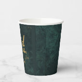 Gouden Kalligrafie Eid Al-Adha Mubarak 2025 Papieren Bekers (Links)