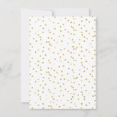 Gouden kalligrafie glas 40e verjaardag uitnodiging (Achterkant)