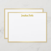 Gouden kalligrafie Script Sjabloon Classic Look Co (Voorkant / Achterkant)