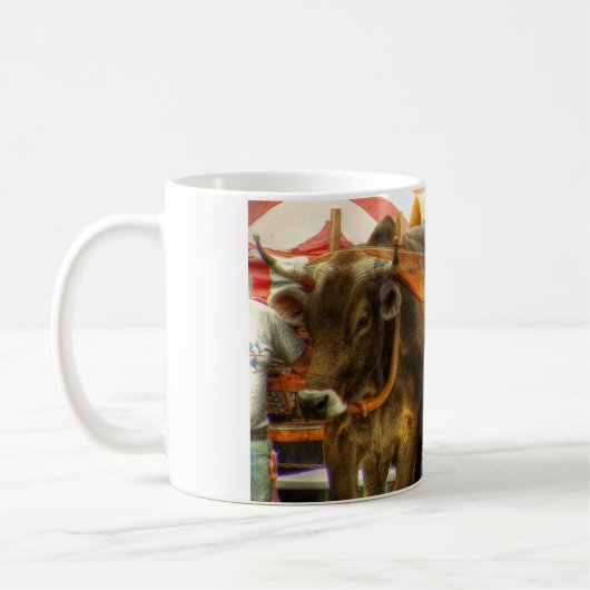 Gouden kalveren koffiemok (Links)