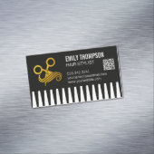 Gouden Kam | Kapper | QR Code Magnetisch Visitekaartje (Voorbeeld)