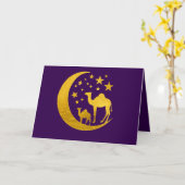 Gouden kamelen - foto toevoegen kaart (Gele Bloem)