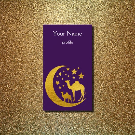 gouden kamelen visitekaartje