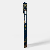 Gouden Kanker Zodiac Symbool op Donkere Achtergron Case-Mate iPhone Case (Achterkant / Links)
