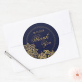 Gouden Kant Marine Modern Dank u Label (Envelop)