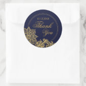 Gouden Kant Marine Modern Dank u Label (Tas)