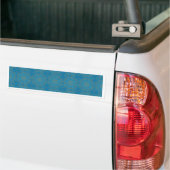 Gouden kant op blauw bumpersticker (Op Truck)