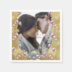 Gouden Kant & Parels Servet